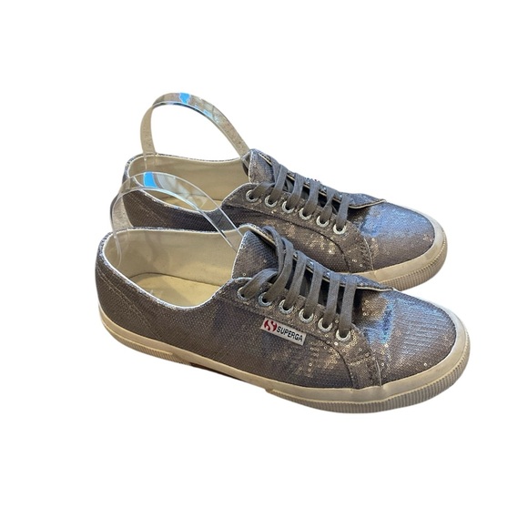 Superga metallic low top lace up sneaker - Picture 2 of 10